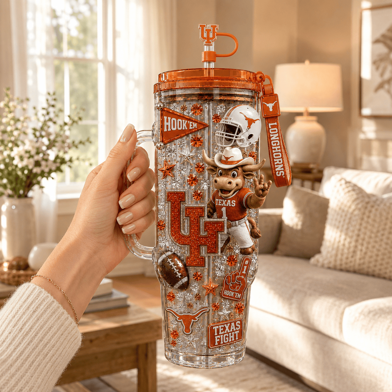 TLH 40oz Tumbler With Handle NHVH