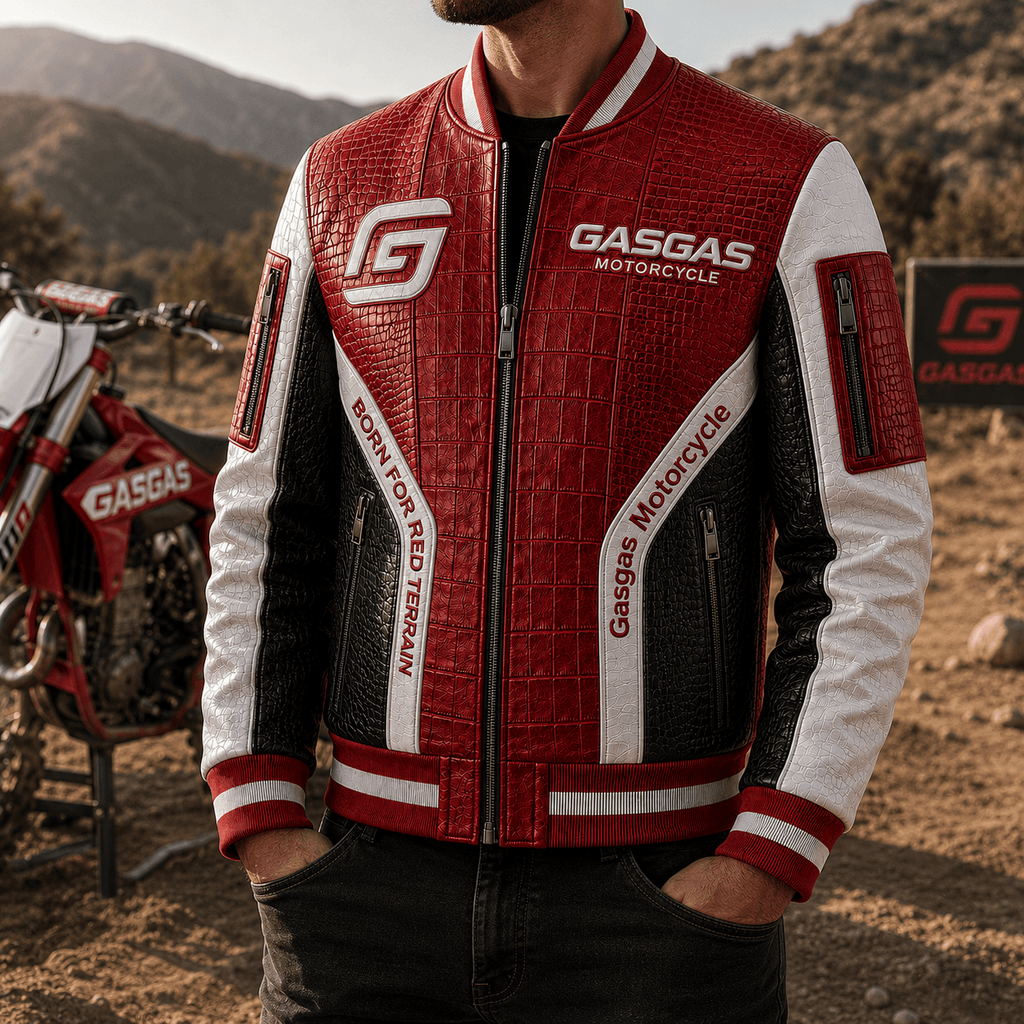 Premium GAS Leather Zipper Jacket TNSM