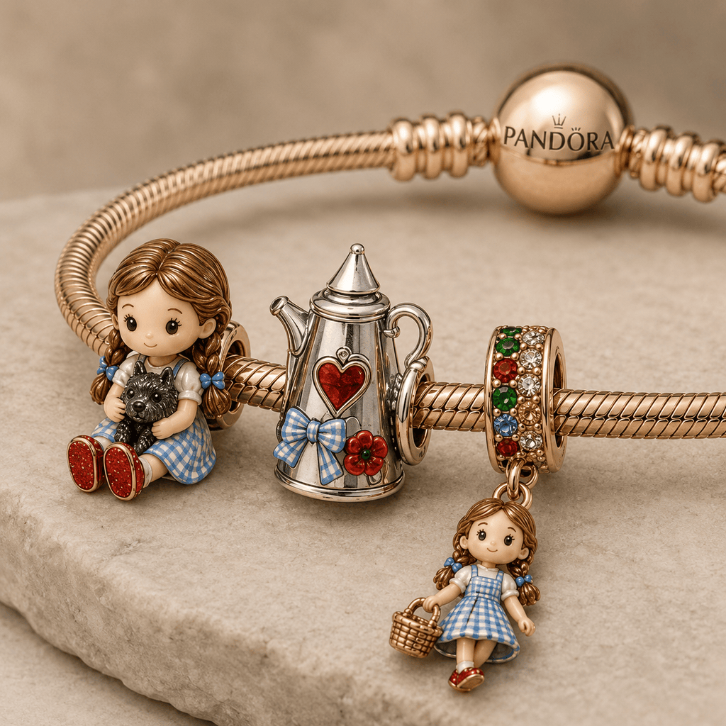 TWOZ Silver Charm Bracelet Set HQH