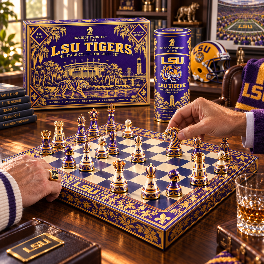 Premium LSUT Chess Set NHVH