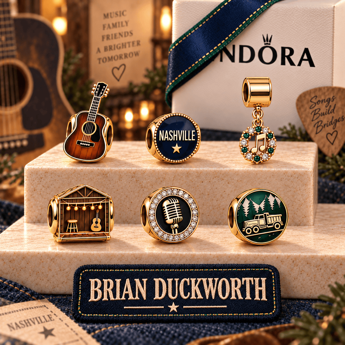 BD Gold Charm Bracelet Set PNPA