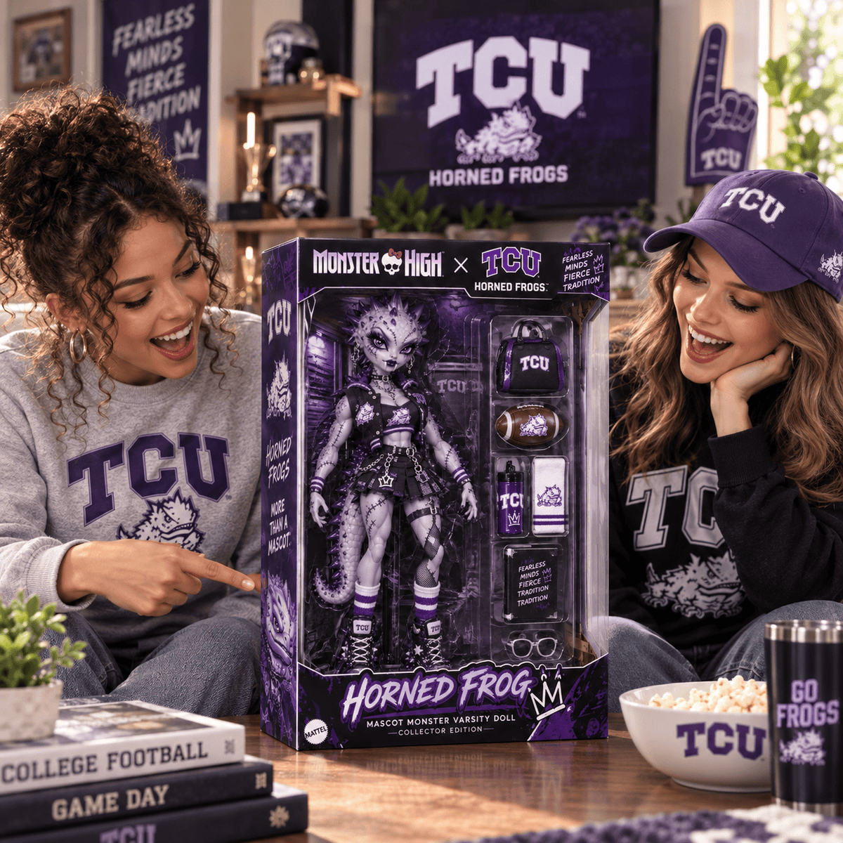TCU Premium Varsity Collector Figure NTTB