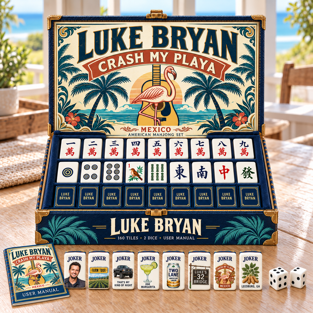 Premium LBR Mahjong Tiles Set TTMH