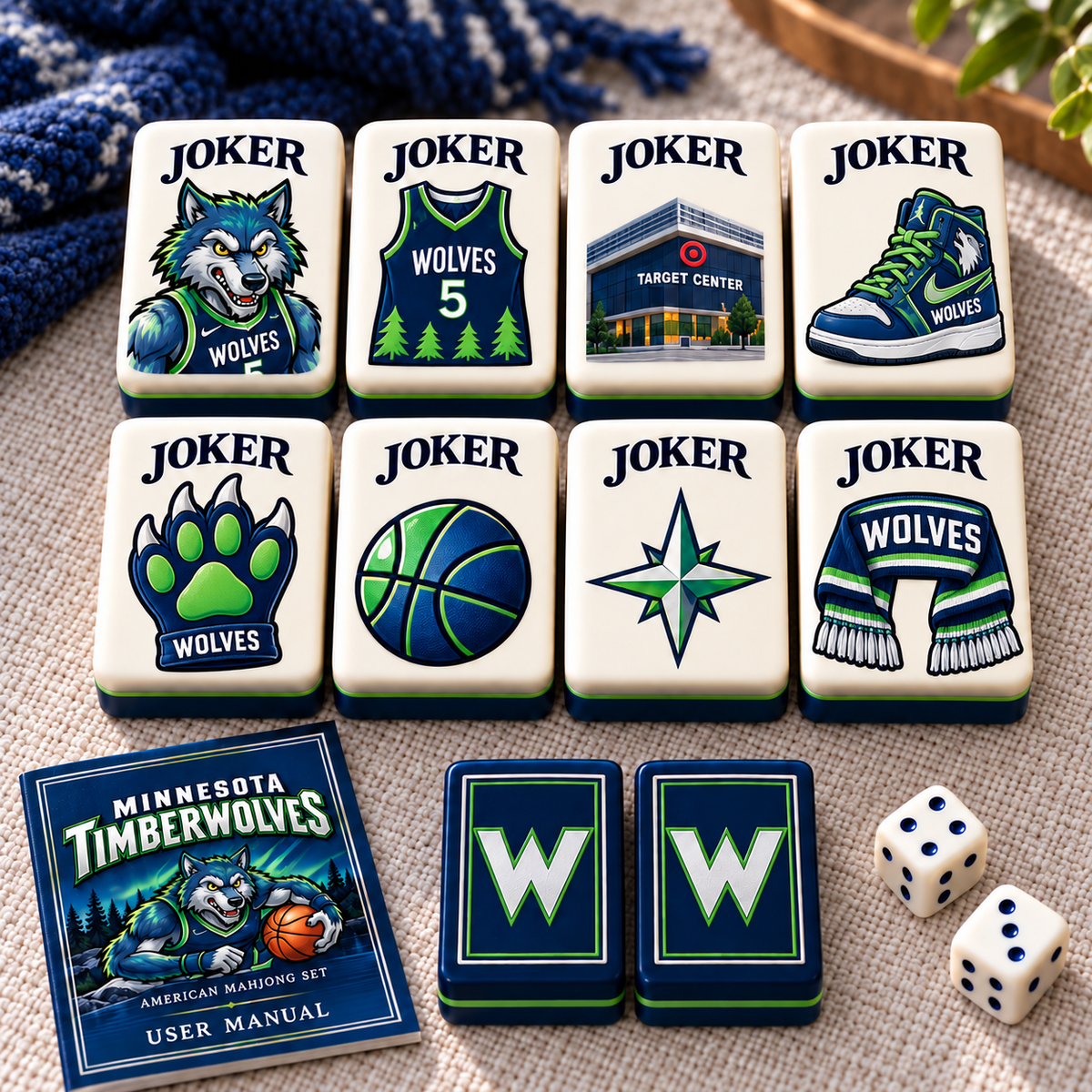 Premium MTBW Mahjong Tiles Set TTMH