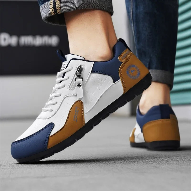 Men Shoes PU Leather Casual Shoes For Men Sneakers Spring Autumn Winter Shoes For Male Comfortable Walking Shoes Athletic